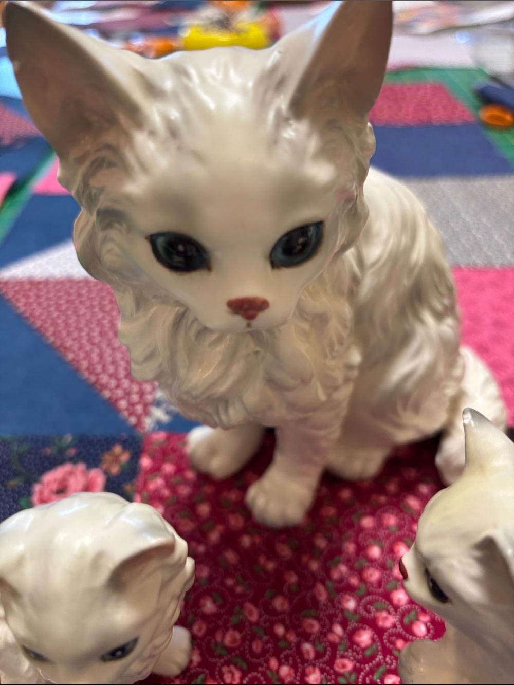 Vintage Lefton made in Japan cat figurines